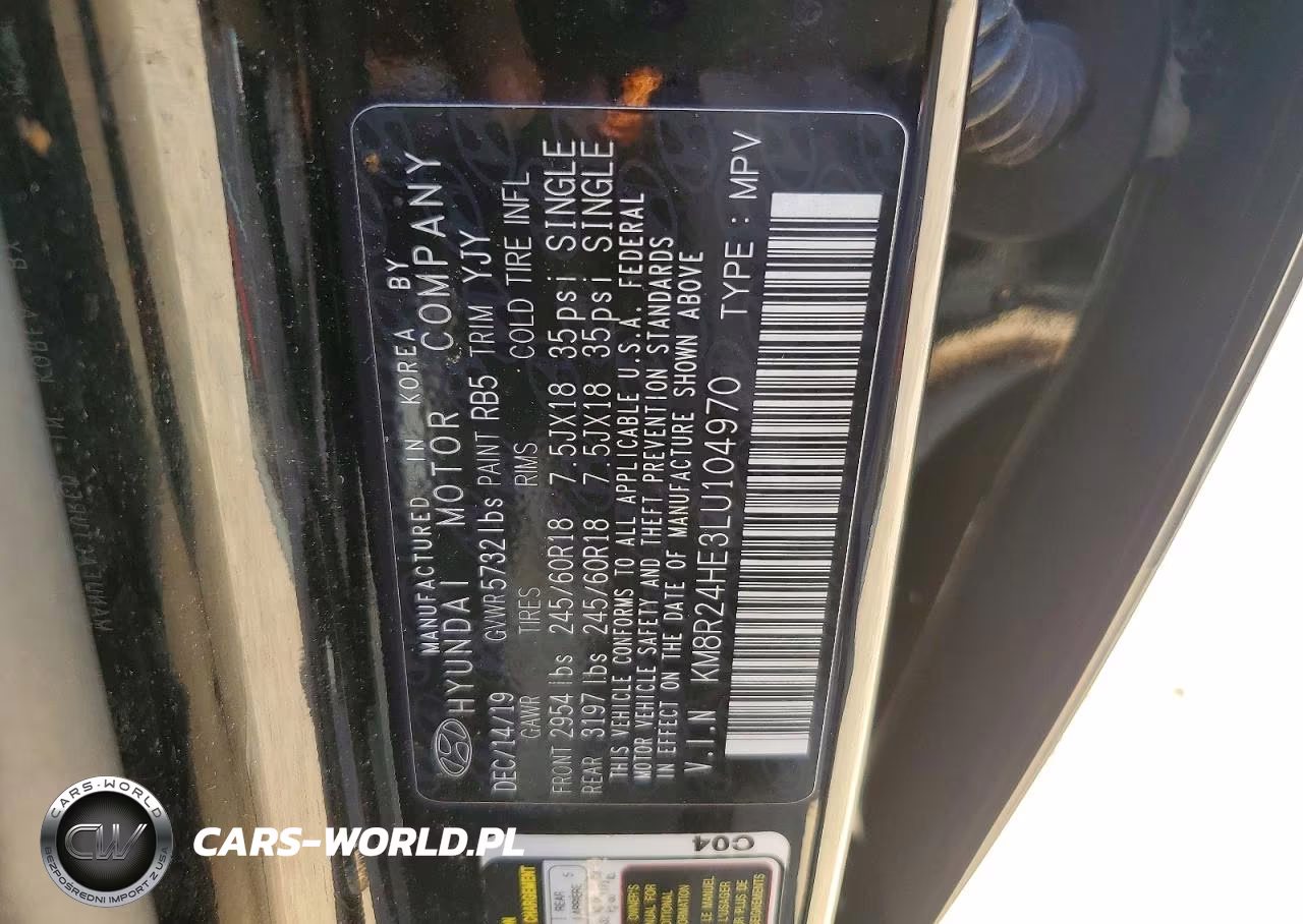 2020 Hyundai Palisade Sel VIN:KM8R24HE3LU104970 - 13