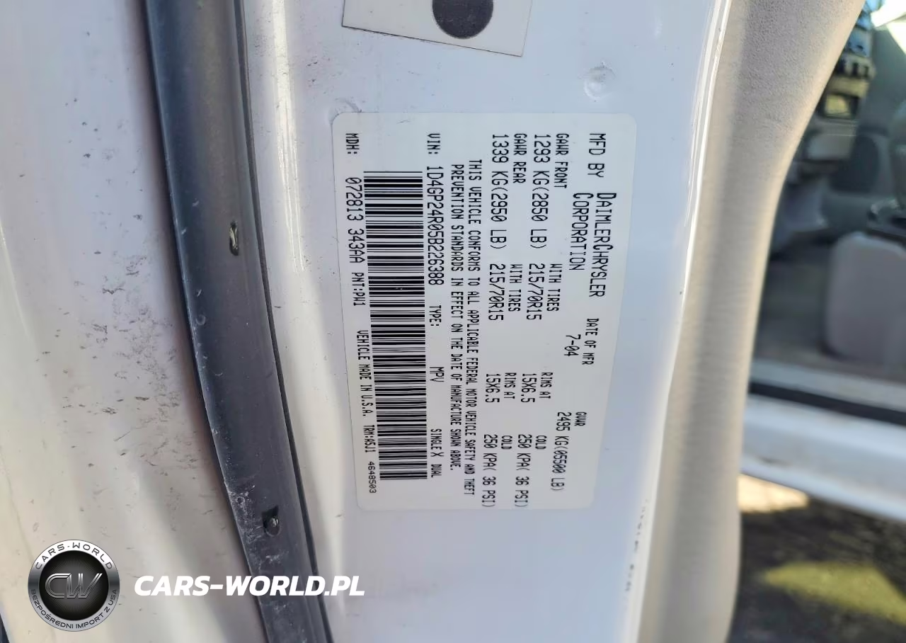 2005 Dodge Grand Caravan Se VIN:1D4GP24R05B226388 - 13