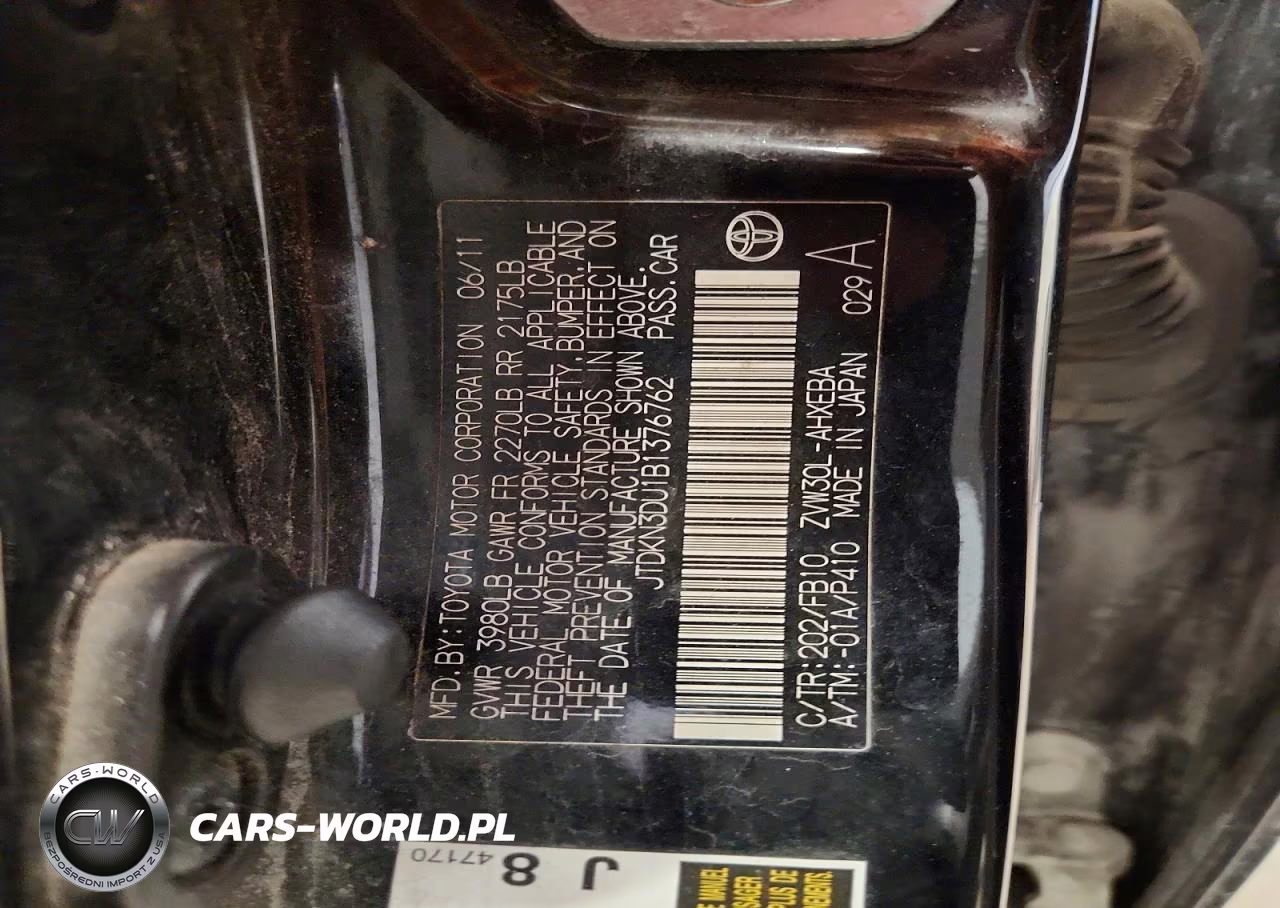 2011 Toyota Prius Three VIN:JTDKN3DU1B1376762 - 12