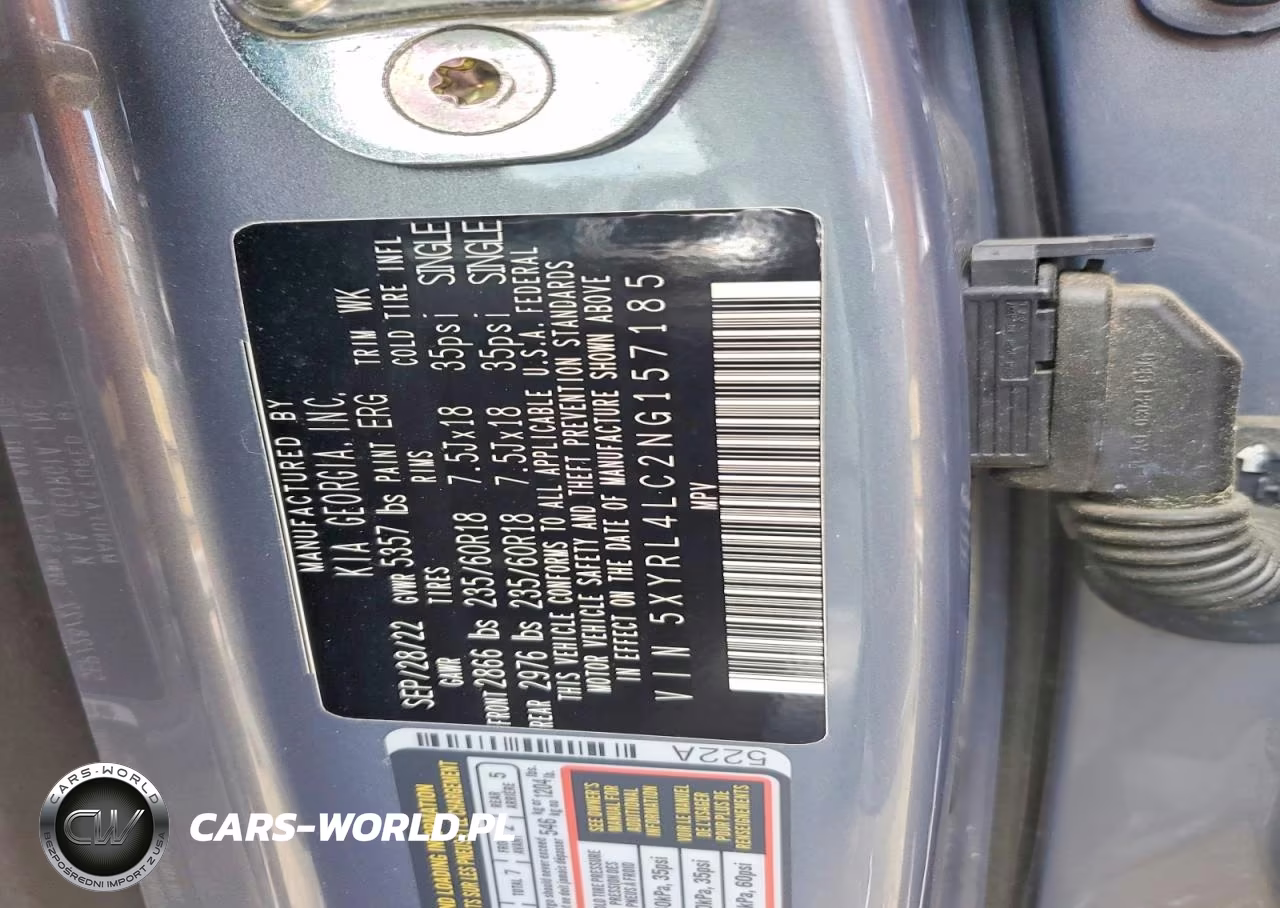 2022 Kia Sorento S VIN:5XYRL4LC2NG157185 - 13