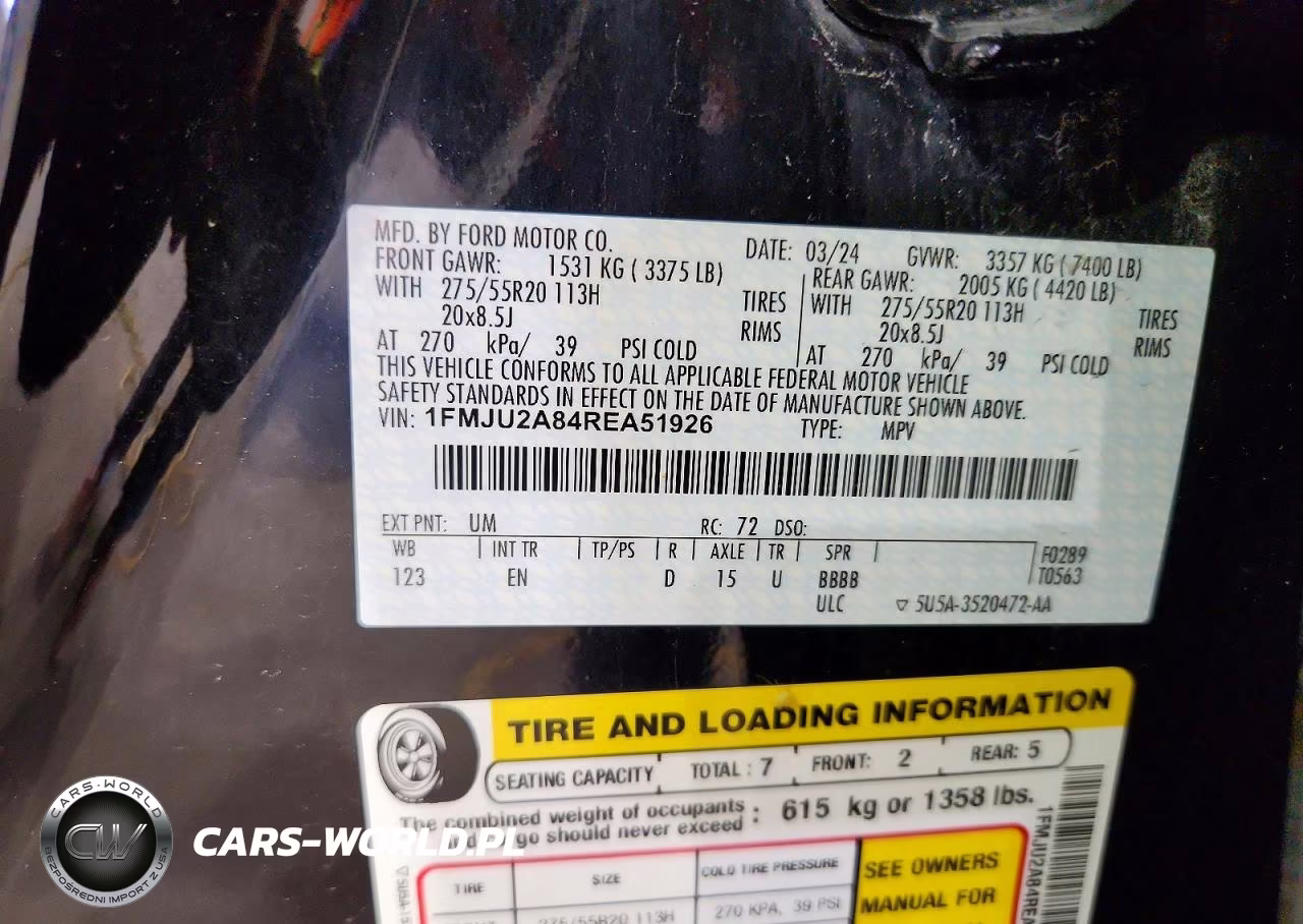 2024 Ford Expedition Limited VIN:1FMJU2A84REA51926 - 13