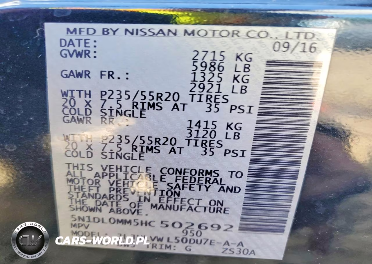 2017 Infiniti Qx60 Base VIN:5N1DL0MM5HC502692 - 14
