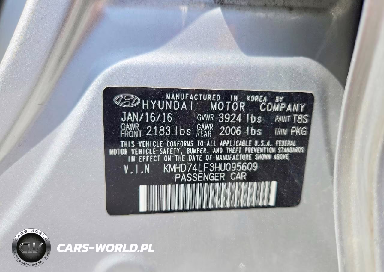 2017 Hyundai Elantra Se VIN:KMHD74LF3HU095609 - 12