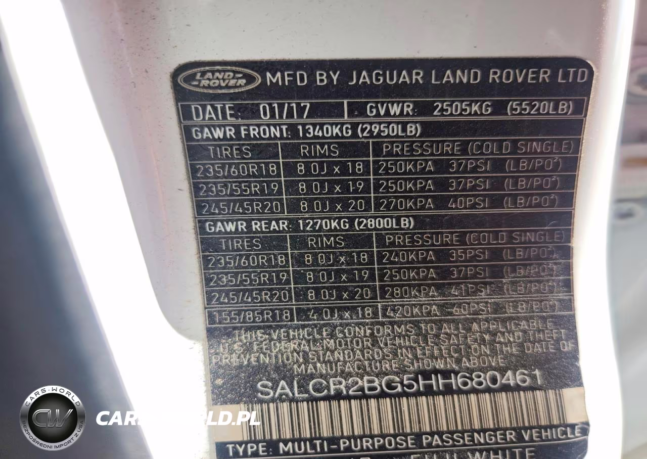 2017 Land Rover Discovery Sport Hse VIN:SALCR2BG5HH680461 - 13