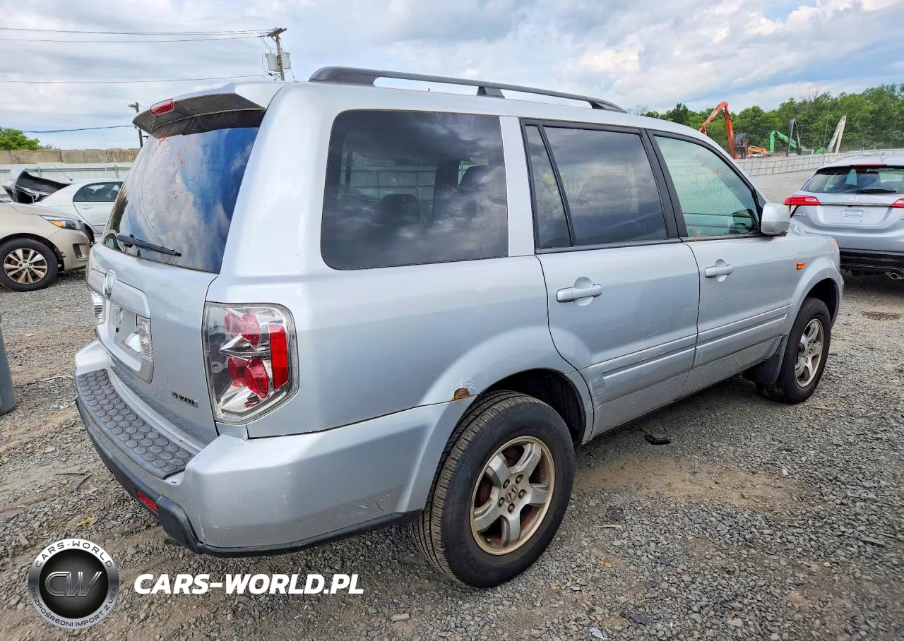 2007 Honda Pilot Ex-L VIN:2HKYF18737H517556 - 3