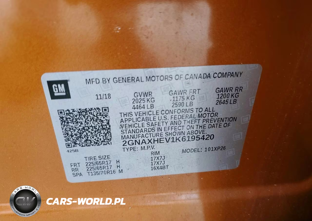 2019 Chevrolet Equinox Ls VIN:2GNAXHEV1K6195420 - 13