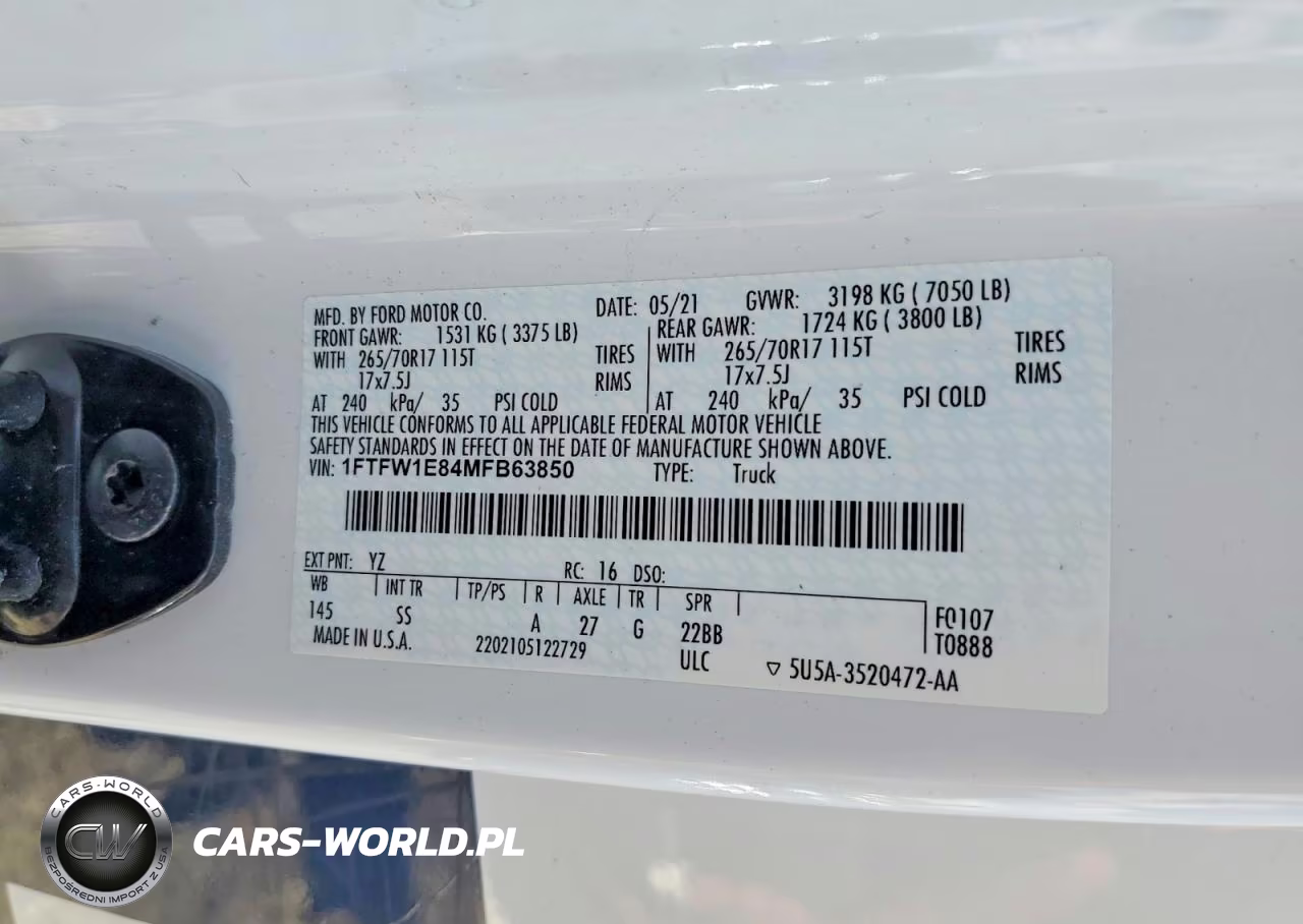 2021 Ford F-150 Supercrew VIN:1FTFW1E84MFB63850 - 12