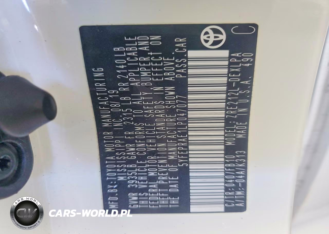 2020 Toyota Corolla Le VIN:5YFEPRAE1LP047077 - 13