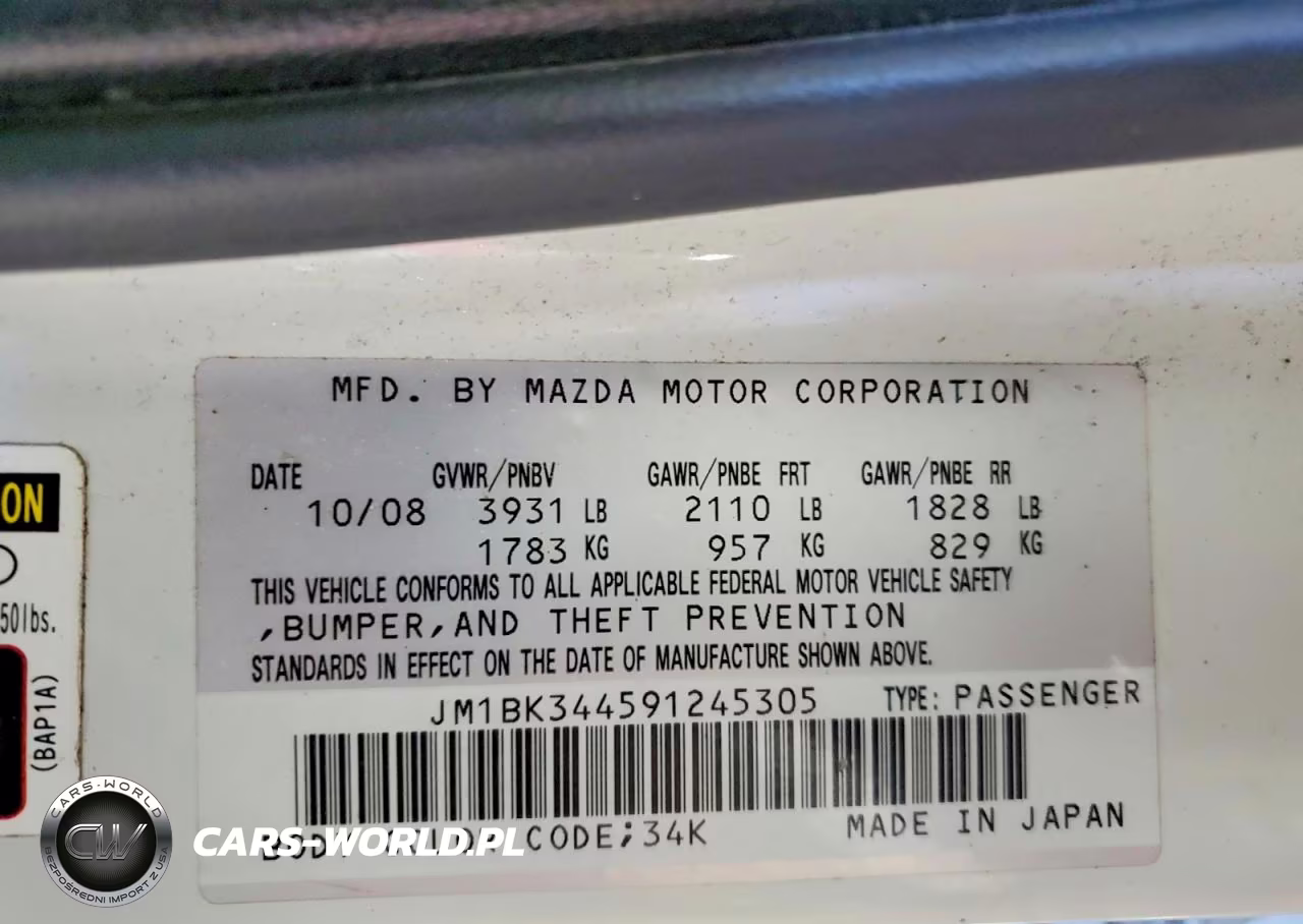 2009 Mazda 3 S VIN:JM1BK344591245305 - 12