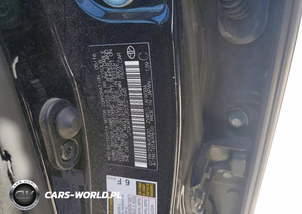 2016 Toyota Prius Four VIN:JTDKARFUXG3021645 - 12