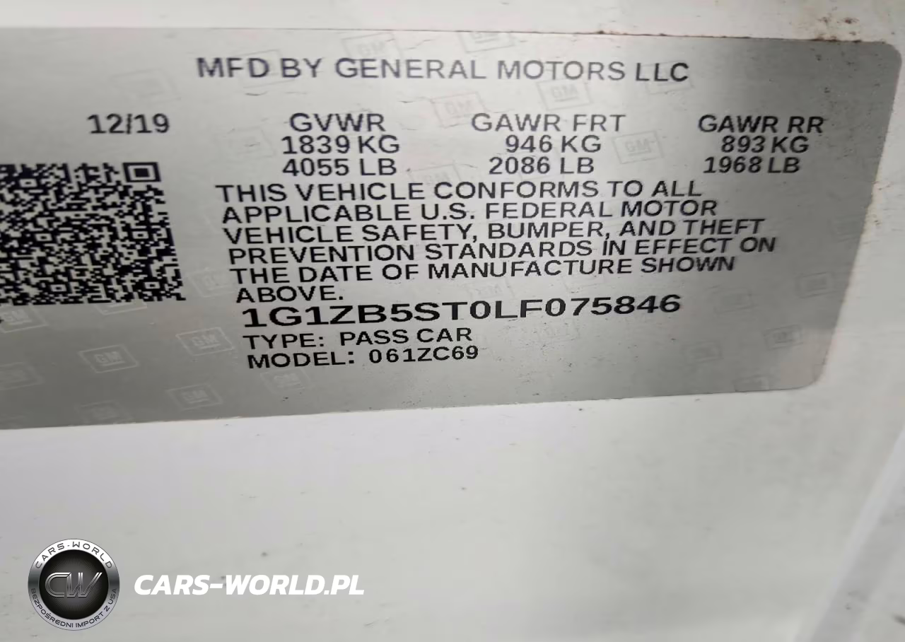 2020 Chevrolet Malibu Ls VIN:1G1ZB5ST0LF075846 - 12