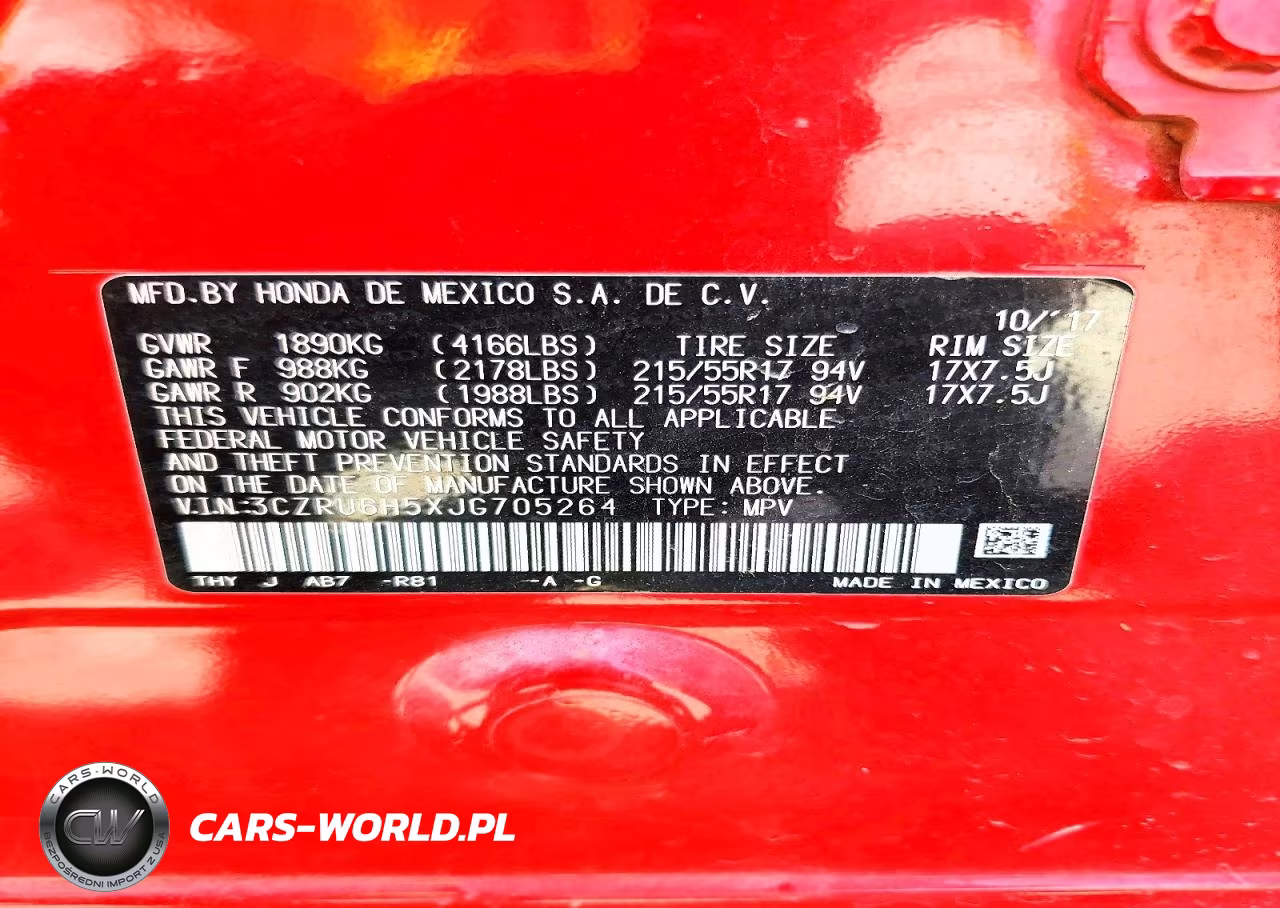 2018 Honda Hr-V Ex VIN:3CZRU6H5XJG705264 - 12