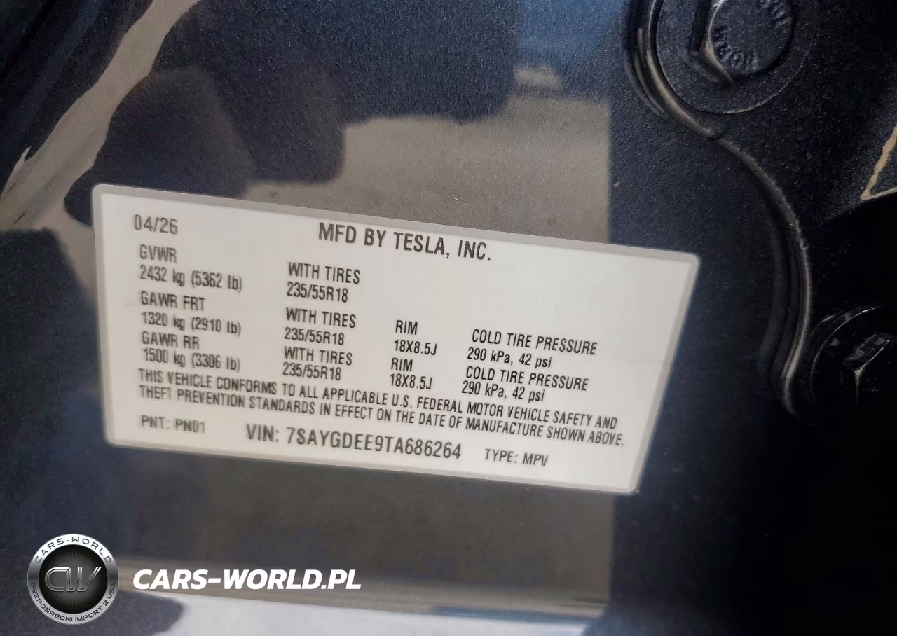 2026 Tesla Model Y VIN:7SAYGDEE9TA686264 - 13