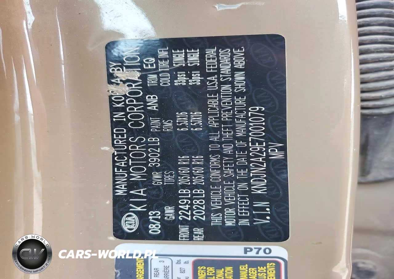 2014 Kia Soul Base VIN:KNDJN2A29E7001079 - 13