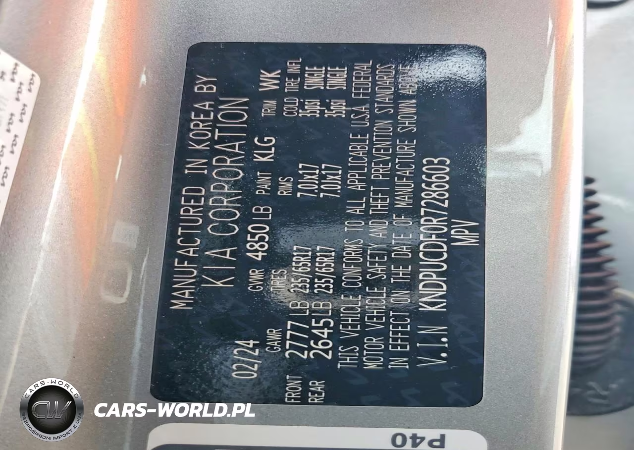 2024 Kia Sportage Lx VIN:KNDPUCDF0R7286603 - 14