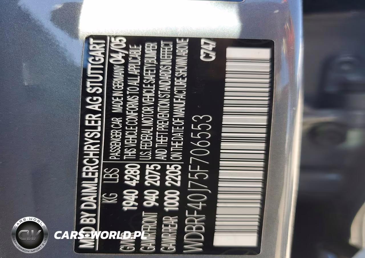 2005 Mercedes-Benz C 230K Sport Sedan VIN:WDBRF40J75F706553 - 12