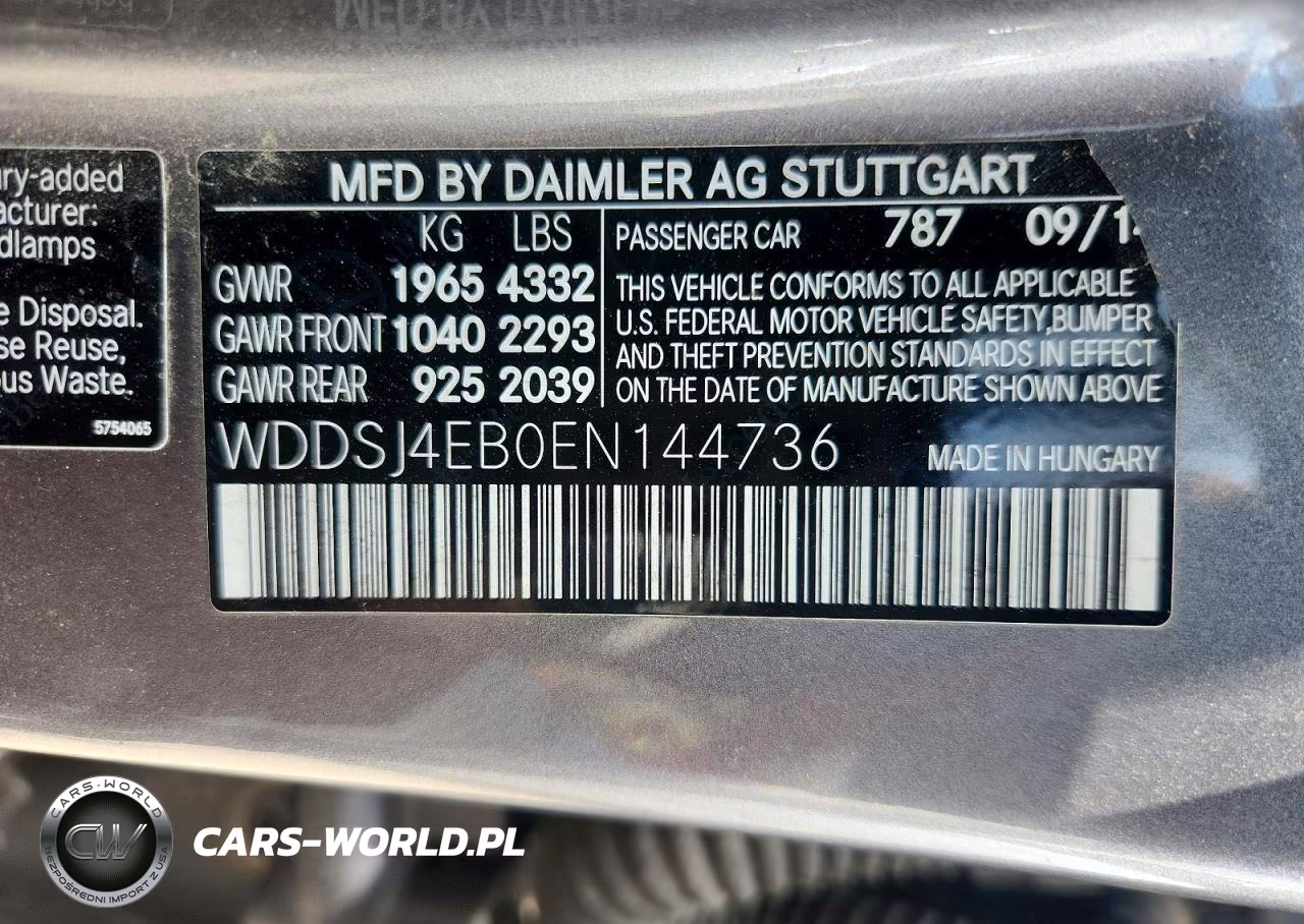 2014 Mercedes-Benz Cla 250 VIN:WDDSJ4EB0EN144736 - 12
