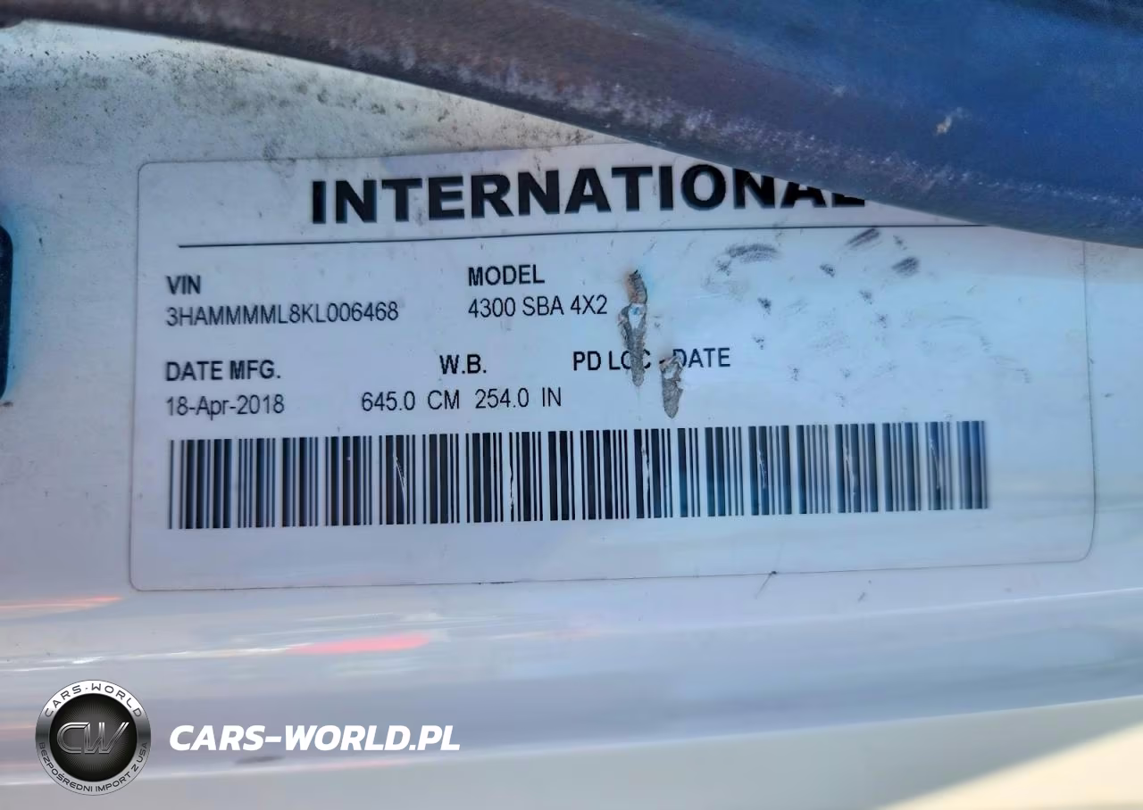 2019 International 4300 Box Truck VIN:3HAMMMML8KL006468 - 13