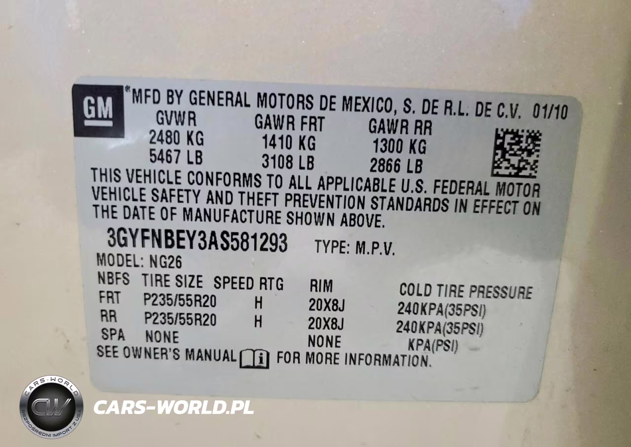 2010 Cadillac Srx Performance Collection VIN:3GYFNBEY3AS581293 - 13