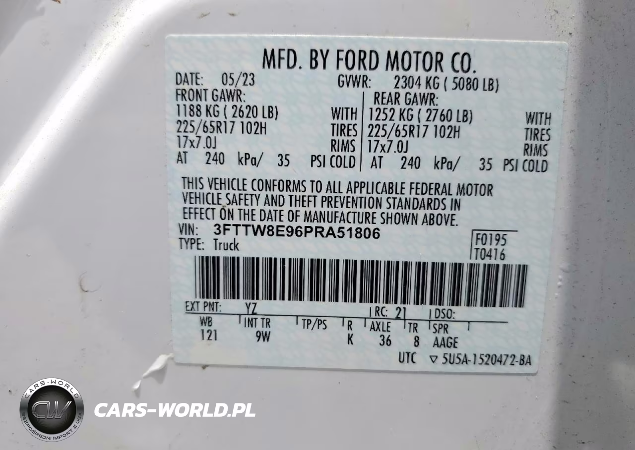 2023 Ford Maverick Xl VIN:3FTTW8E96PRA51806 - 13