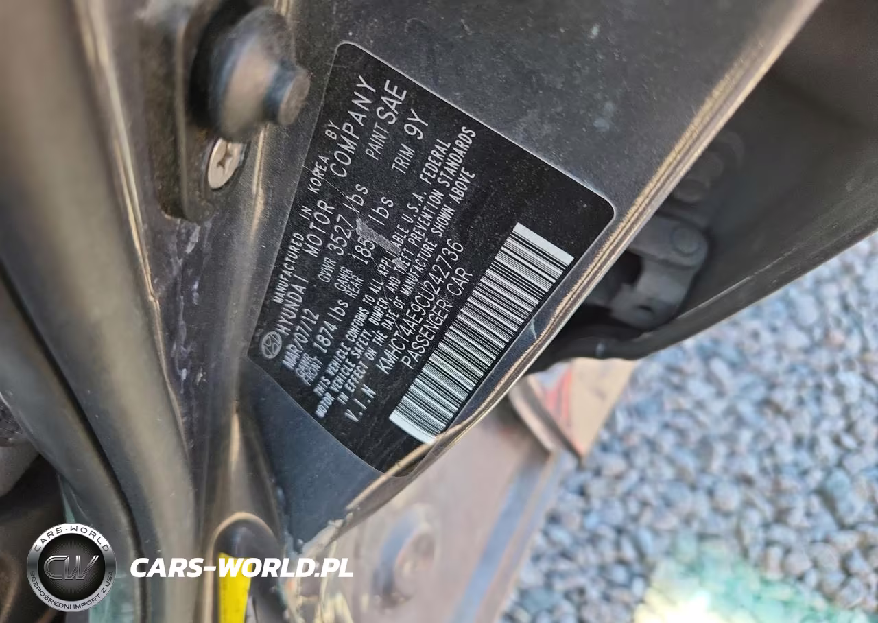 2012 Hyundai Accent Gls VIN:KMHCT4AE9CU242736 - 12
