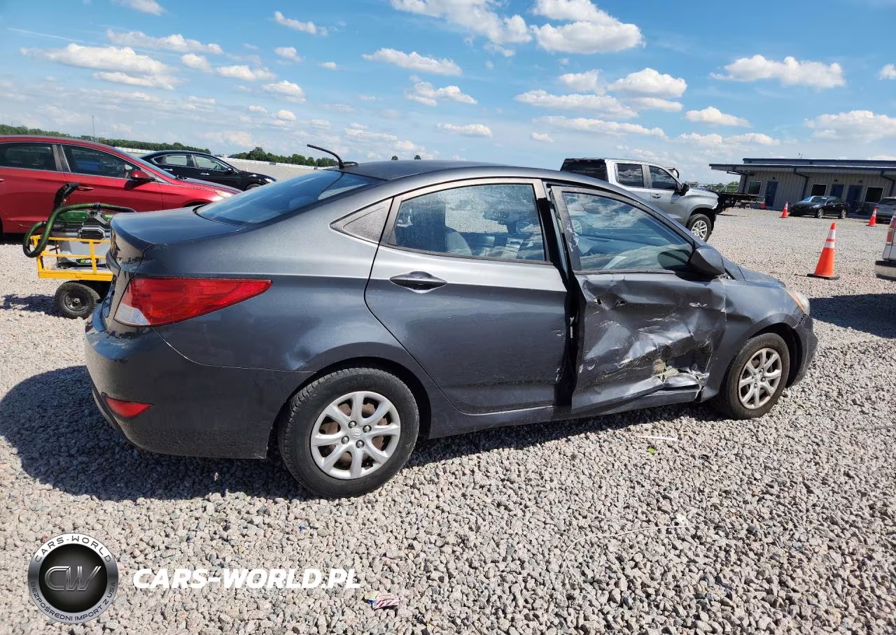 2012 Hyundai Accent Gls VIN:KMHCT4AE9CU242736 - 3