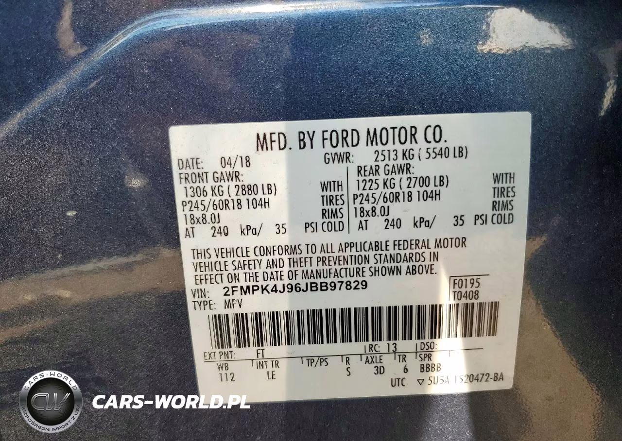 2018 Ford Edge Sel VIN:2FMPK4J96JBB97829 - 13