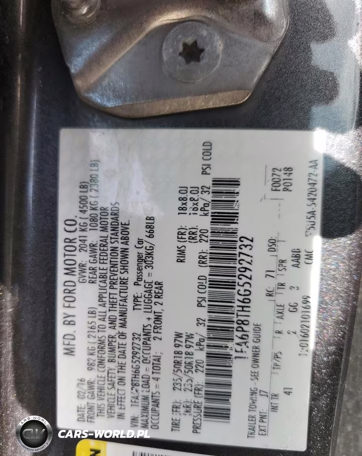 2016 Ford Mustang VIN:1FA6P8TH6G5292732 - 12