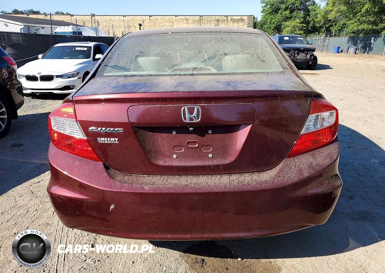 2012 Honda Civic Lx VIN:19XFB2F54CE061737 - 6