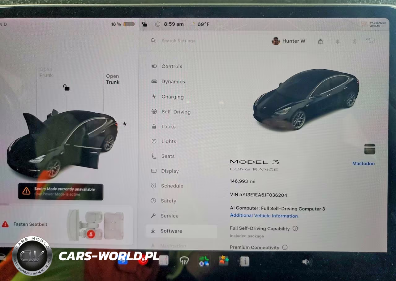 2018 Tesla Model 3 VIN:5YJ3E1EA6JF036204 - 9