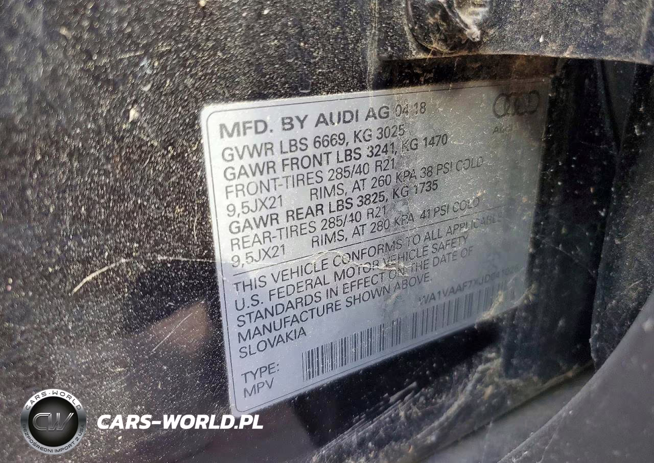 2018 Audi Q7 Prestige VIN:WA1VAAF7XJD041026 - 12