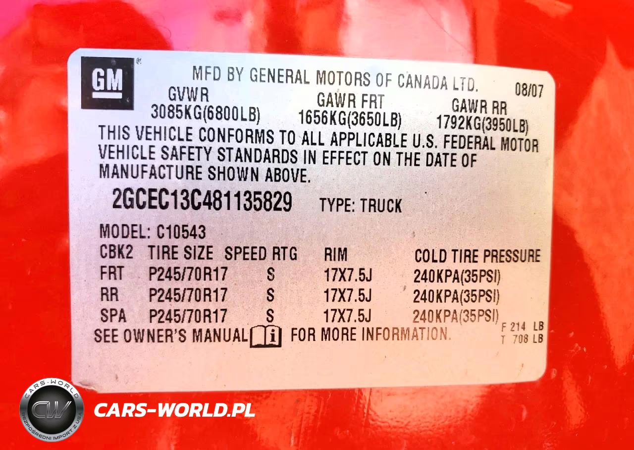 2008 Chevrolet Silverado C1500 VIN:2GCEC13C481135829 - 13