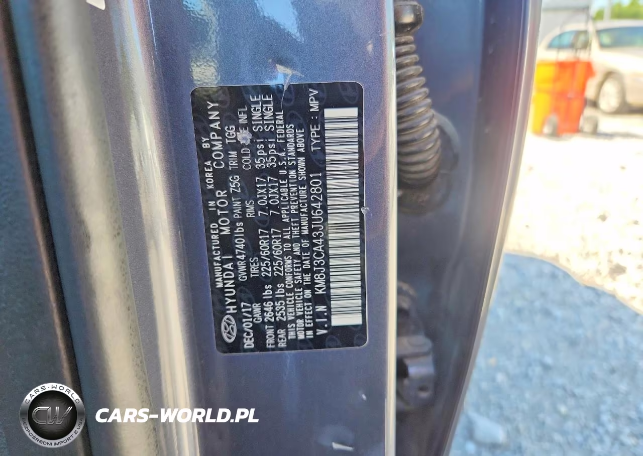 2018 Hyundai Tucson Sel VIN:KM8J3CA43JU642801 - 13