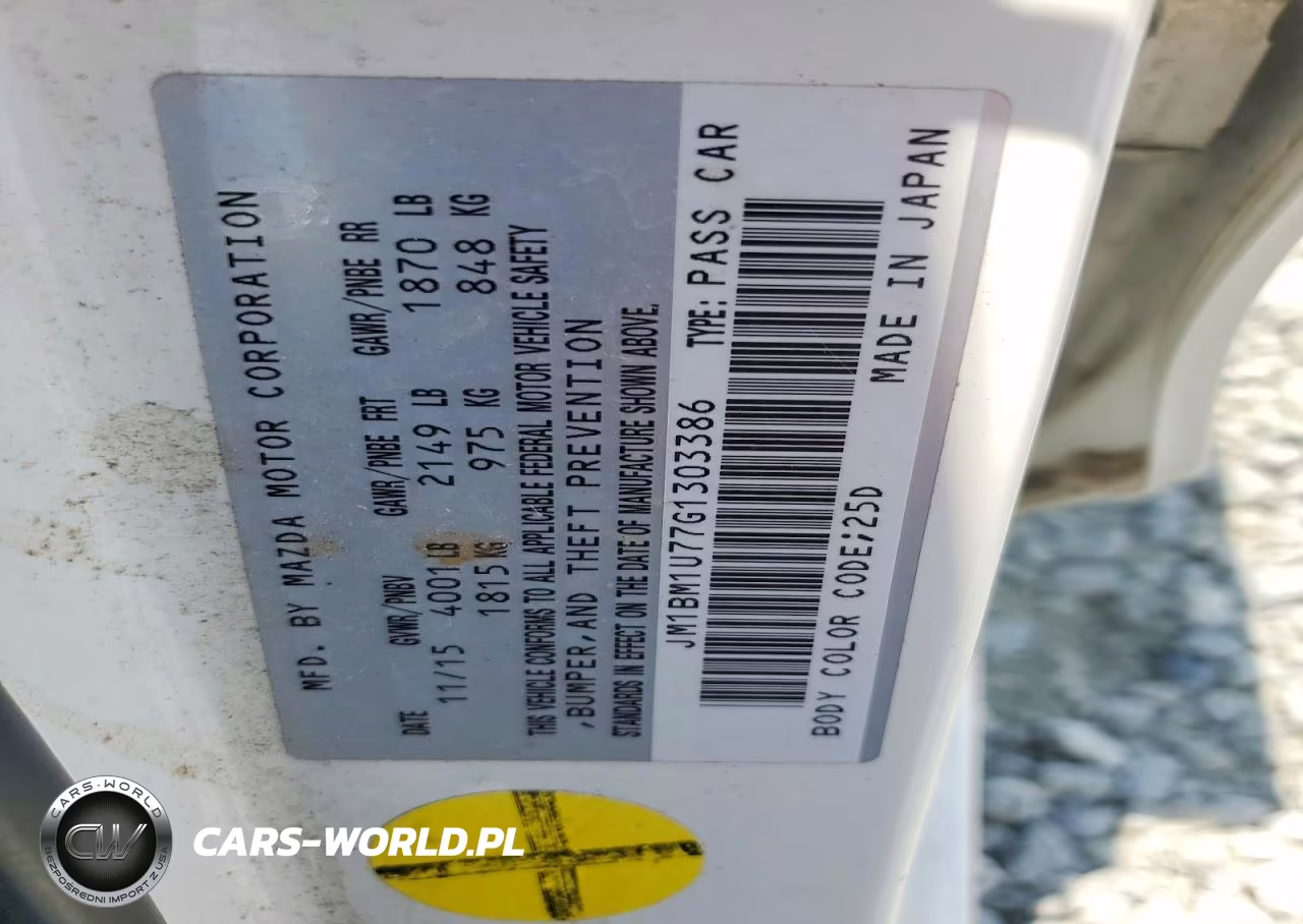 2016 Mazda 3 Sport VIN:JM1BM1U77G1303386 - 12