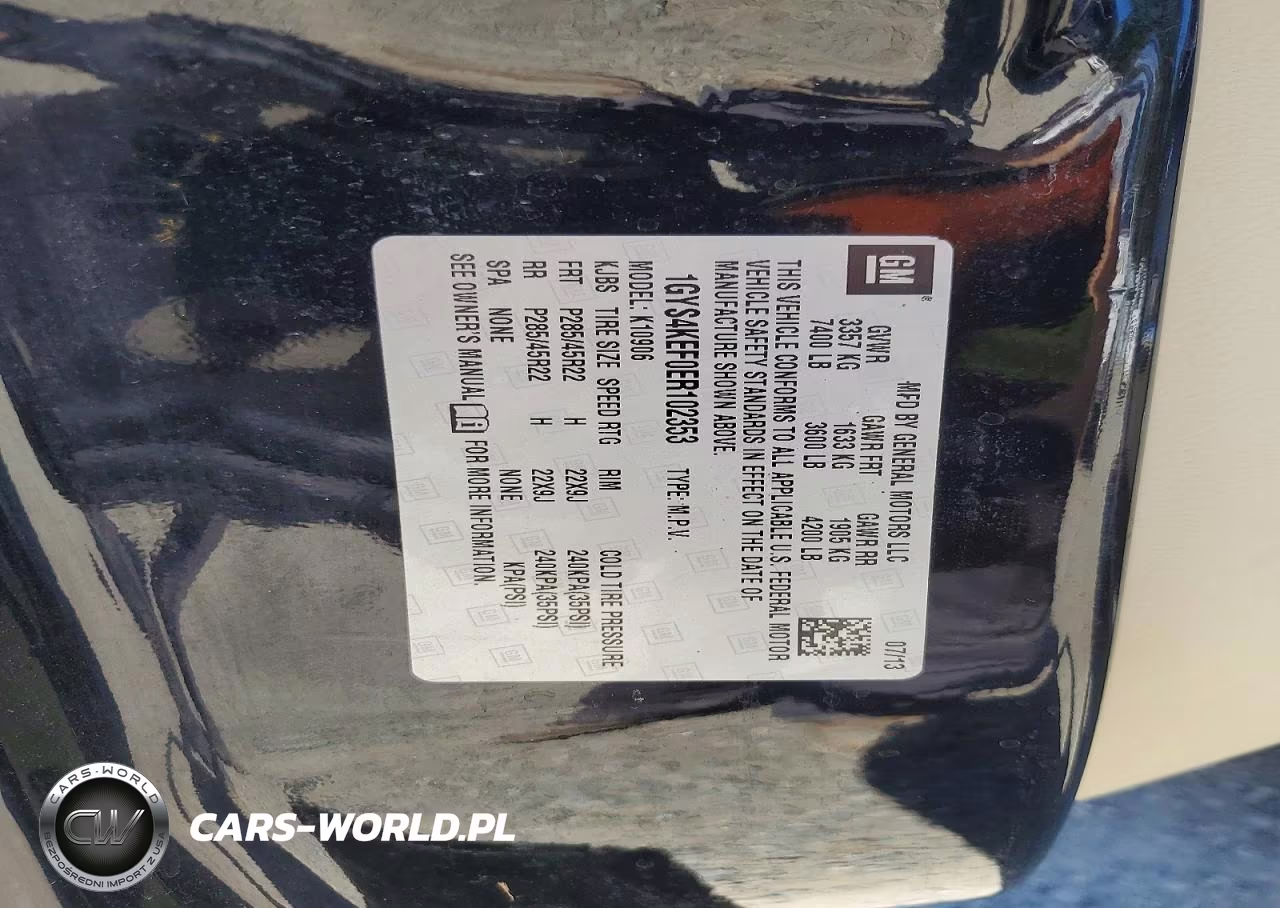 2014 Cadillac Escalade Esv Platinum VIN:1GYS4KEF0ER102353 - 13