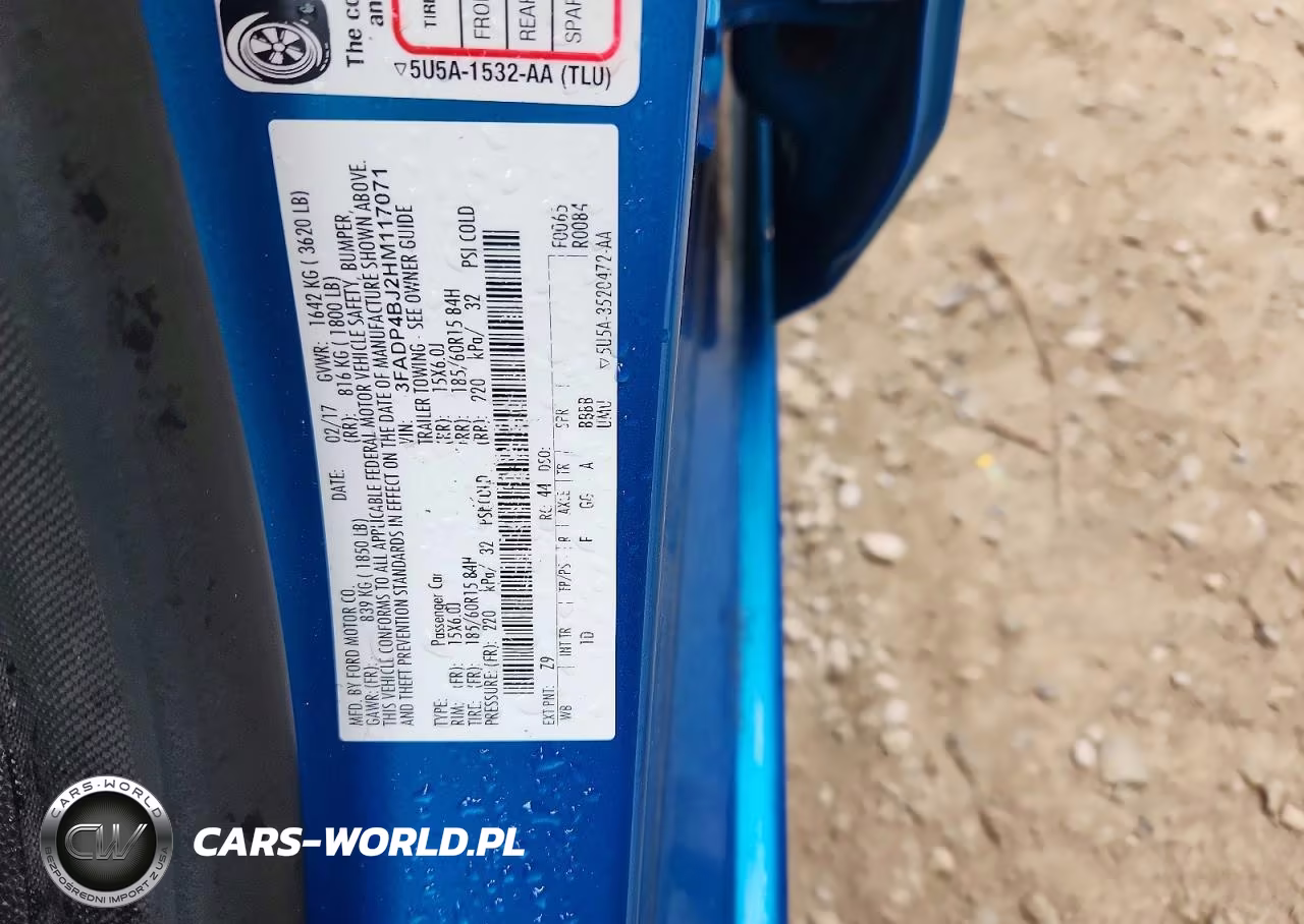 2017 Ford Fiesta Se VIN:3FADP4BJ2HM117071 - 12