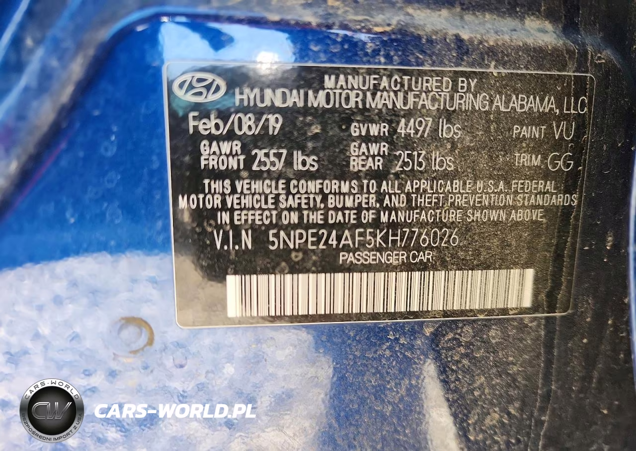 2019 Hyundai Sonata Se VIN:5NPE24AF5KH776026 - 13