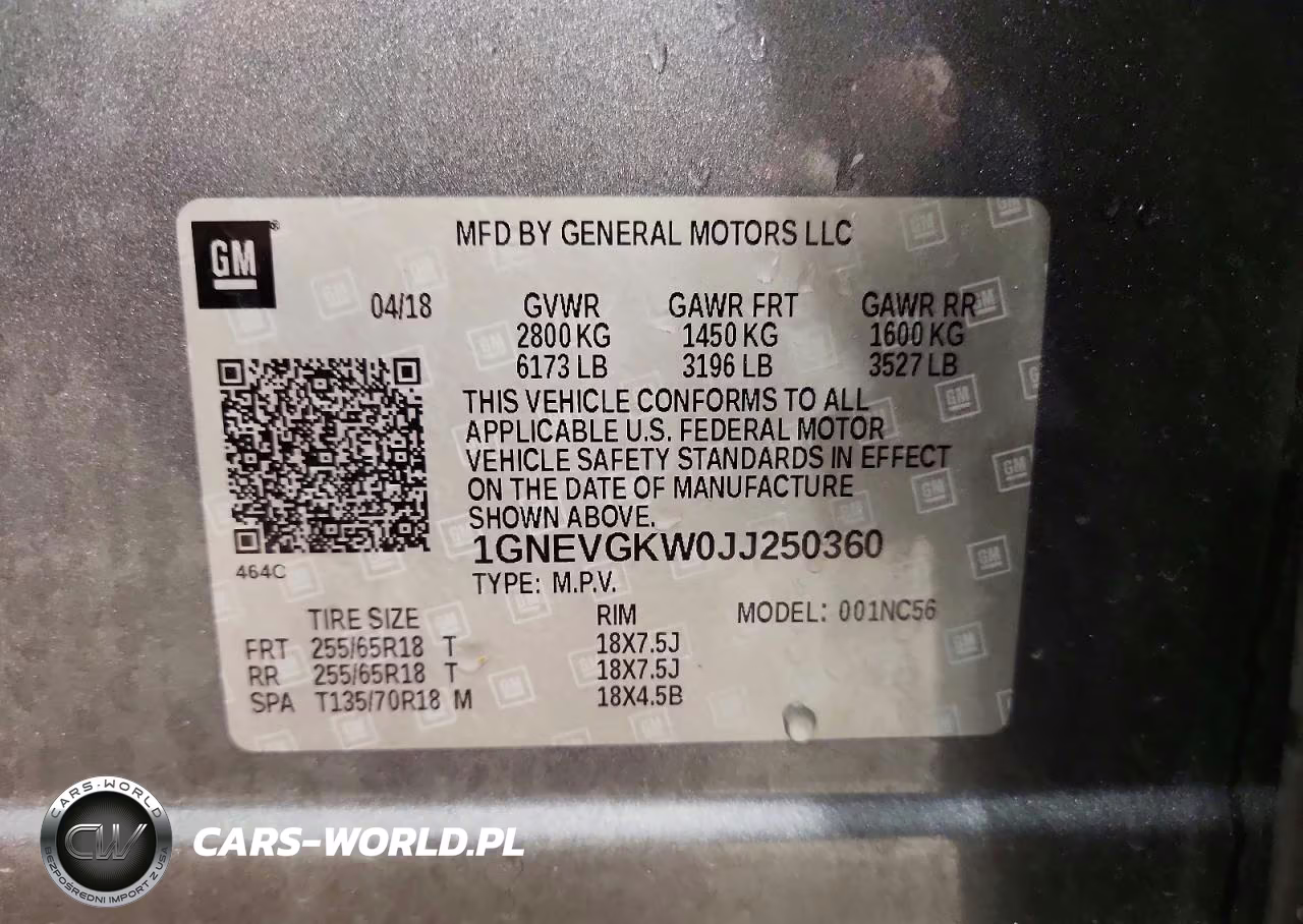 2018 Chevrolet Traverse Lt VIN:1GNEVGKW0JJ250360 - 12