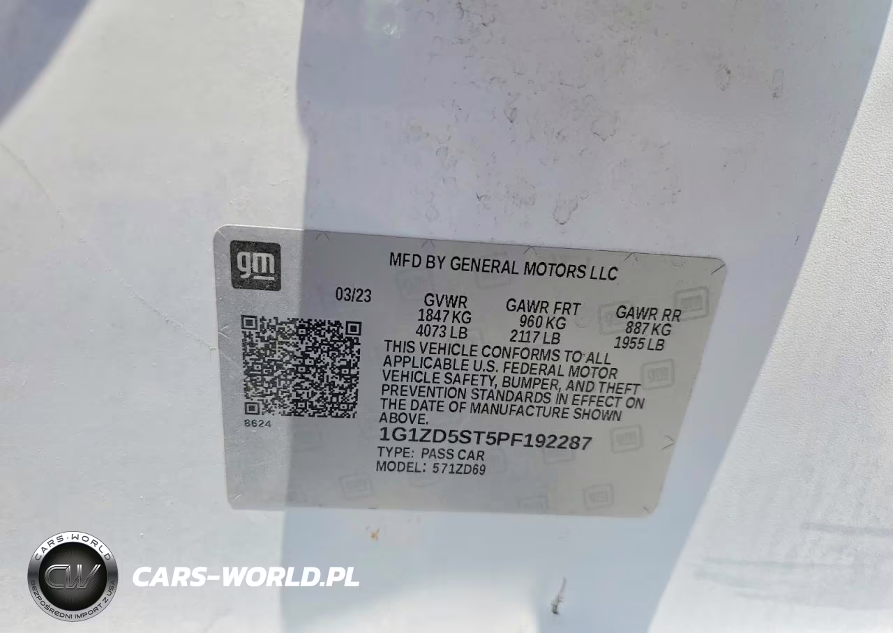 2023 Chevrolet Malibu Lt VIN:1G1ZD5ST5PF192287 - 13
