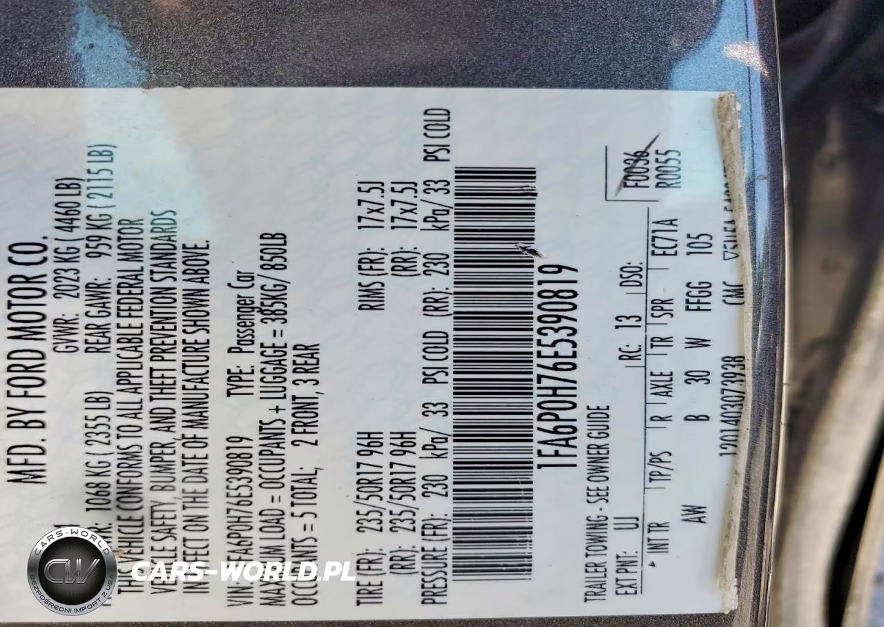 2014 Ford Fusion Se VIN:1FA6P0H76E5390819 - 12