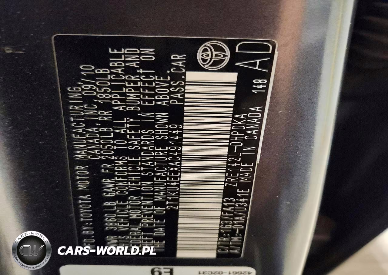 2010 Toyota Matrix Base VIN:2T1KU4EEXAC491449 - 13