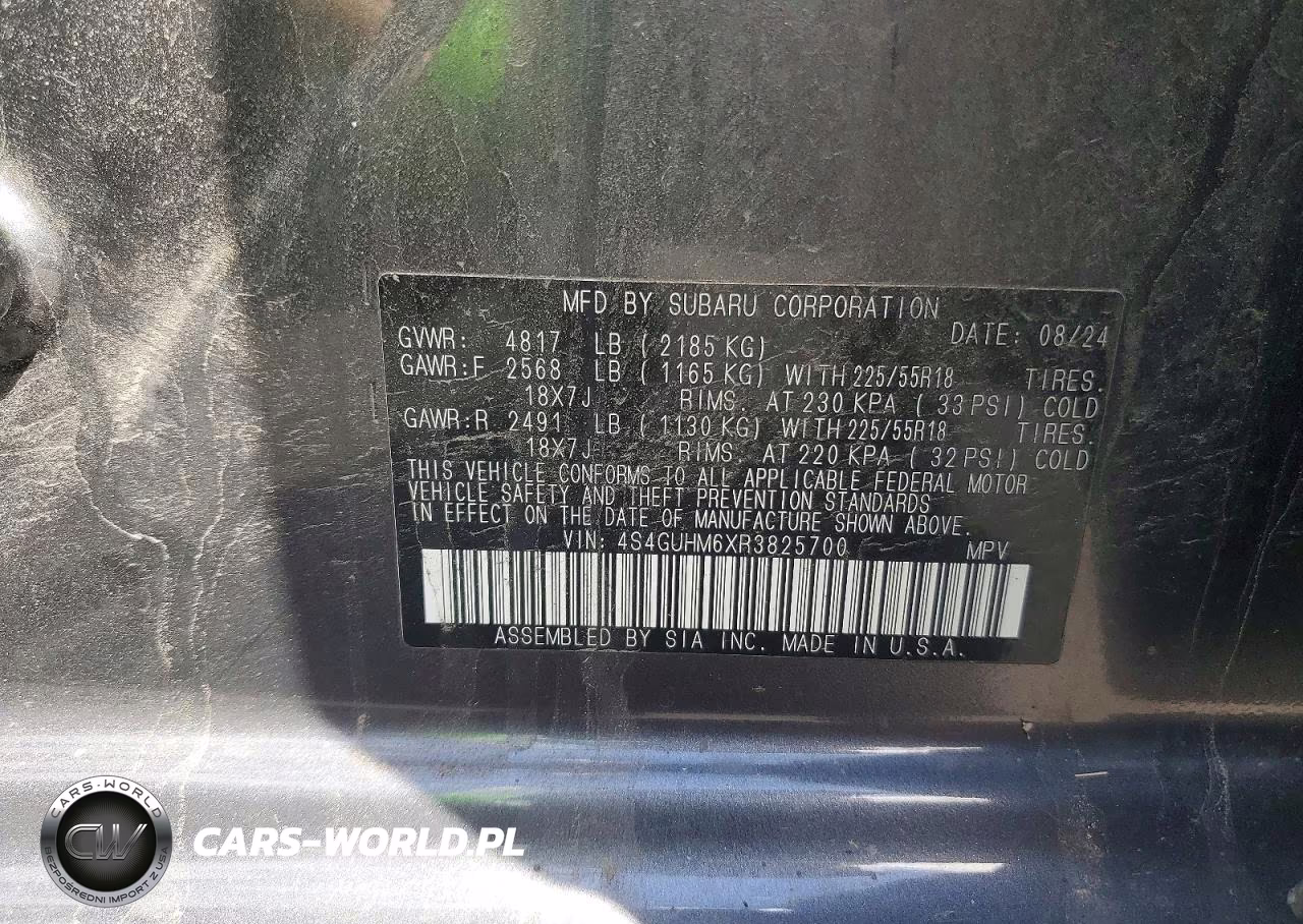 2024 Subaru Crosstrek Limited VIN:4S4GUHM6XR3825700 - 13