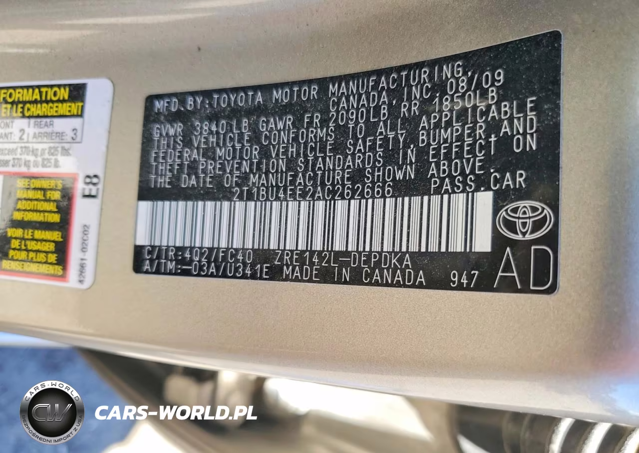 2010 Toyota Corolla Le VIN:2T1BU4EE2AC262666 - 12