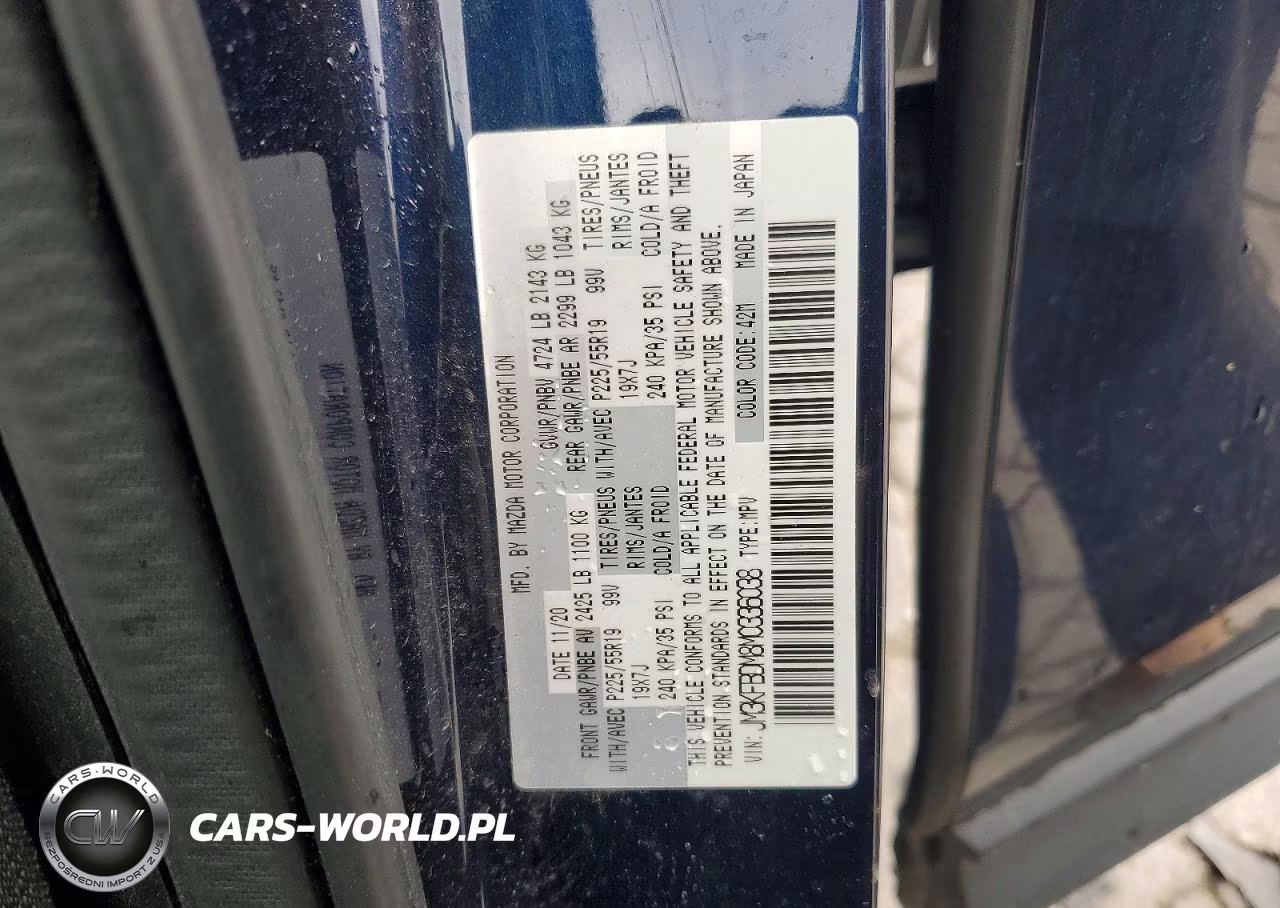 2021 Mazda Cx-5 Grand Touring VIN:JM3KFBDM8M0336038 - 14