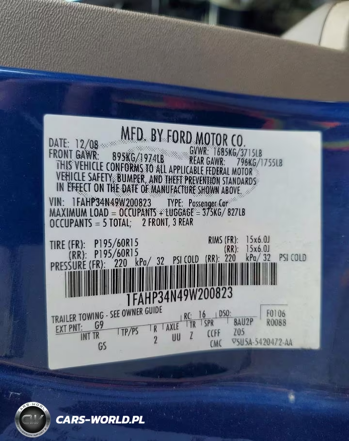 2009 Ford Focus S VIN:1FAHP34N49W200823 - 12