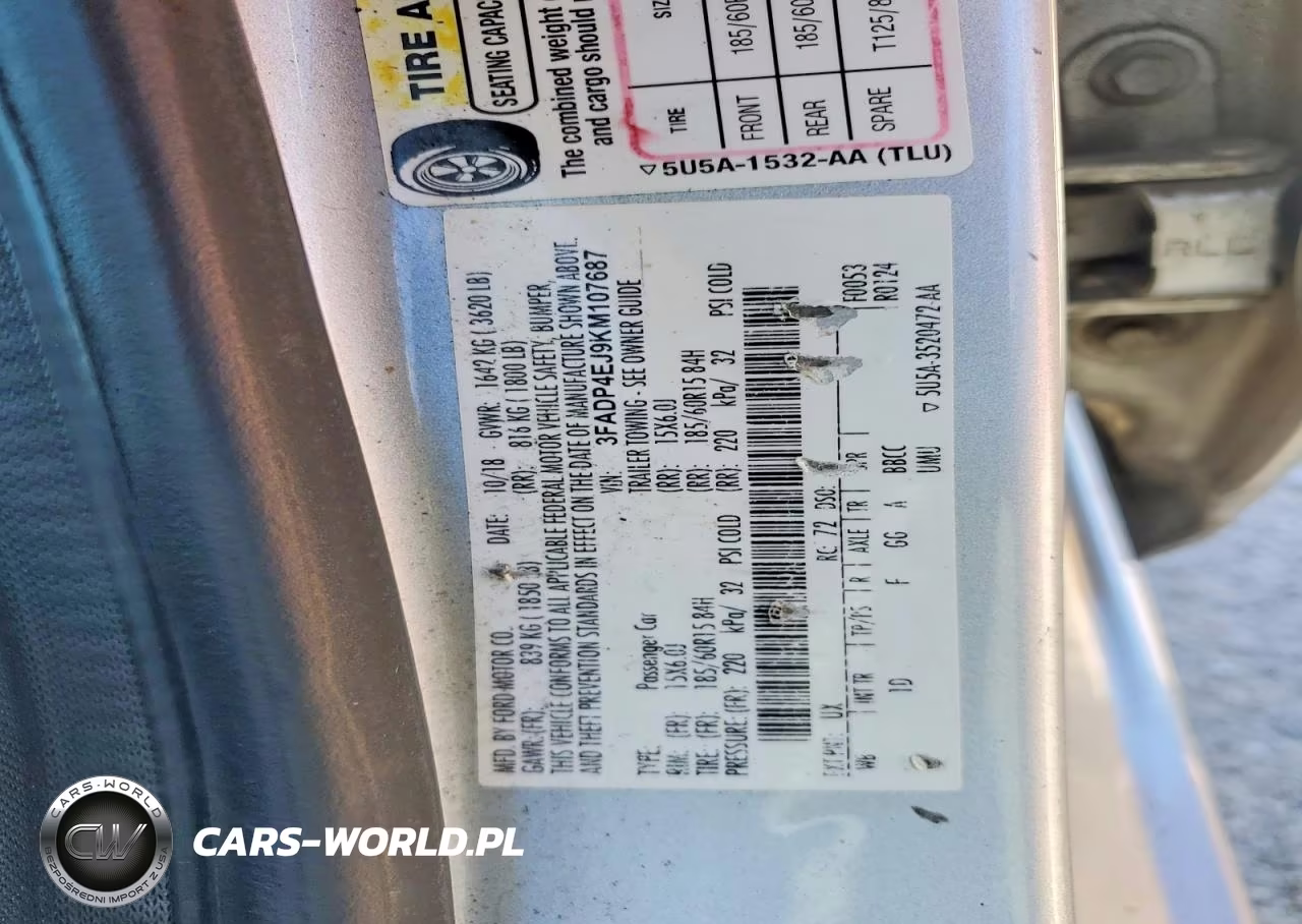 2019 Ford Fiesta Se VIN:3FADP4EJ9KM107687 - 12