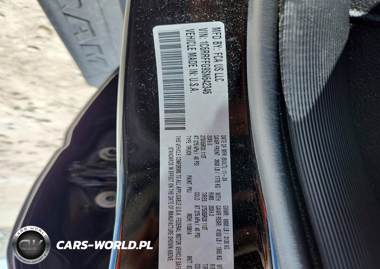 2025 Ram 1500 Big Horn VIN:1C6RRFFG9SN642346 - 12