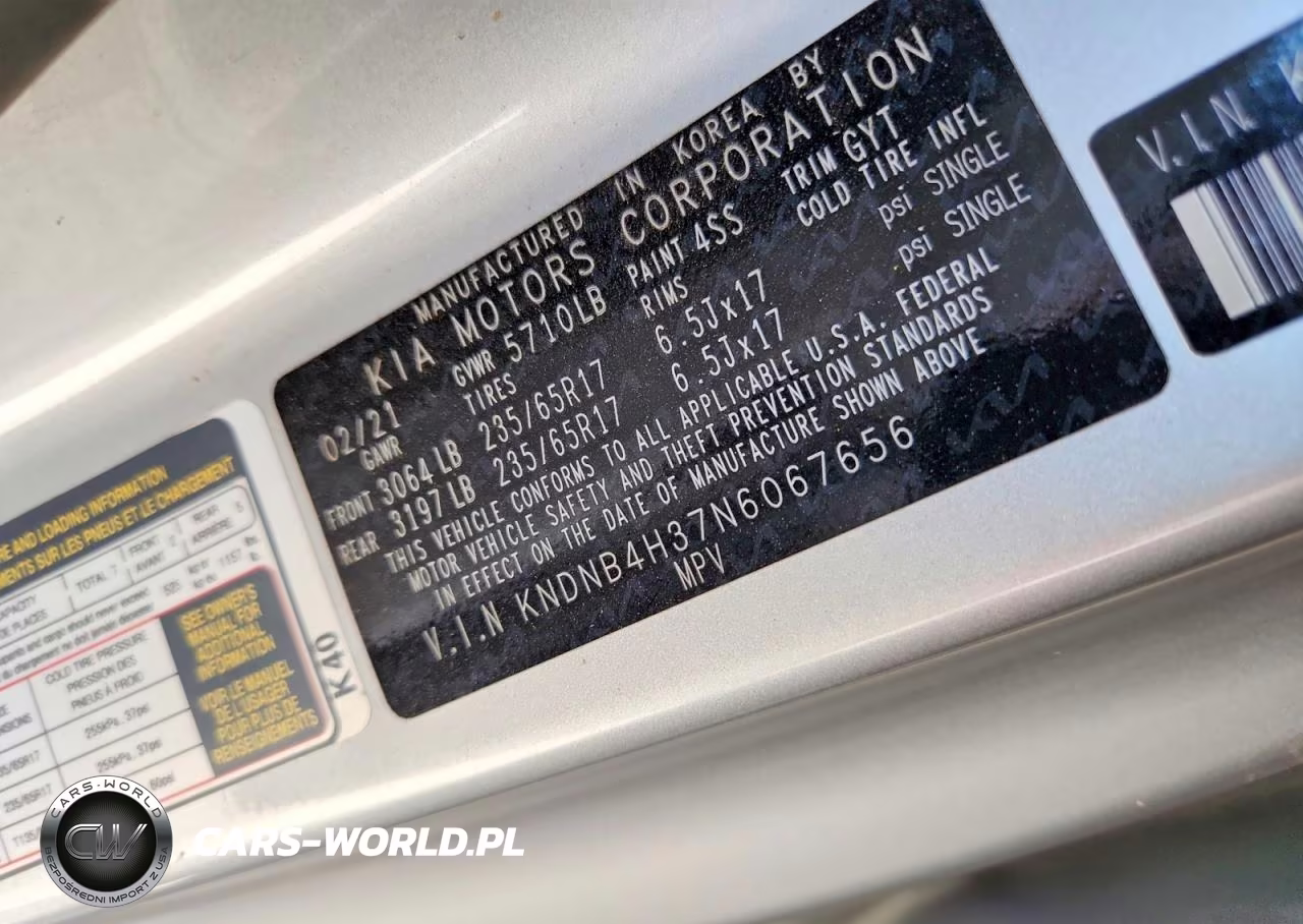 2022 Kia Carnival Lx VIN:KNDNB4H37N6067656 - 13