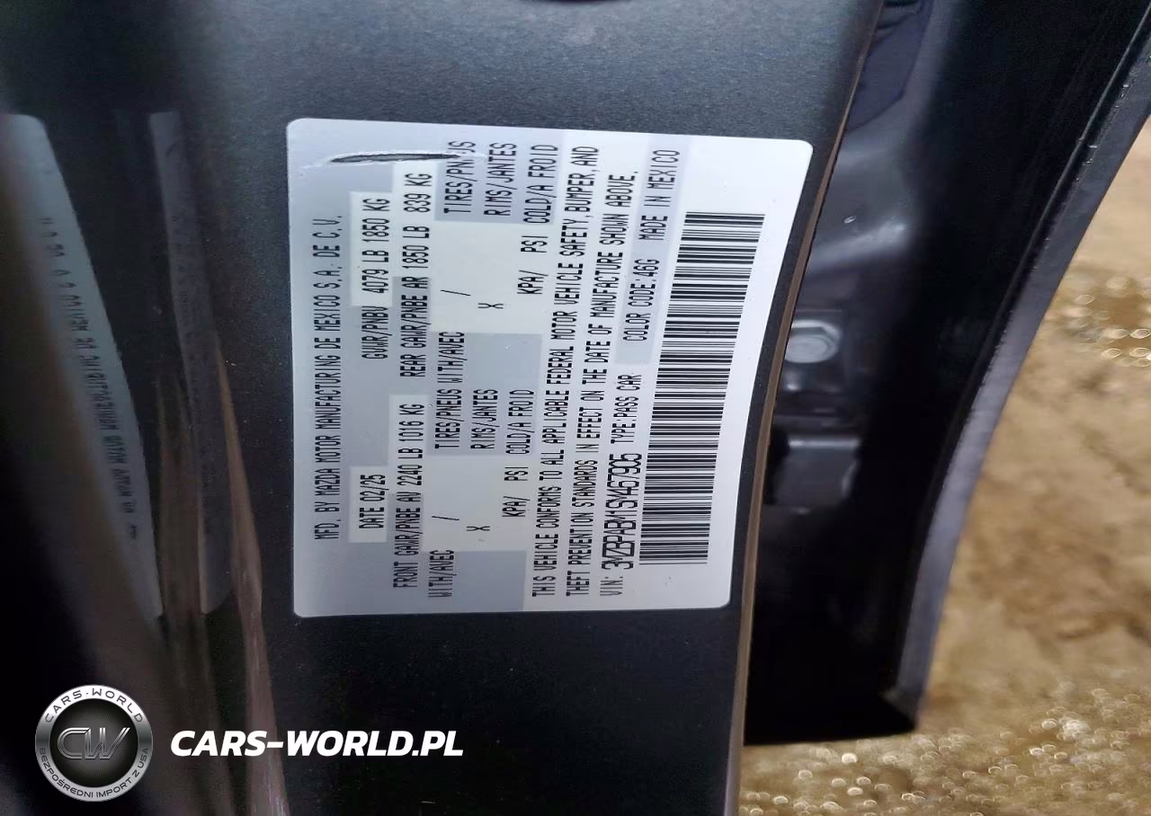 2025 Mazda 3 Select Sport VIN:3MZBPABM1SM467905 - 12