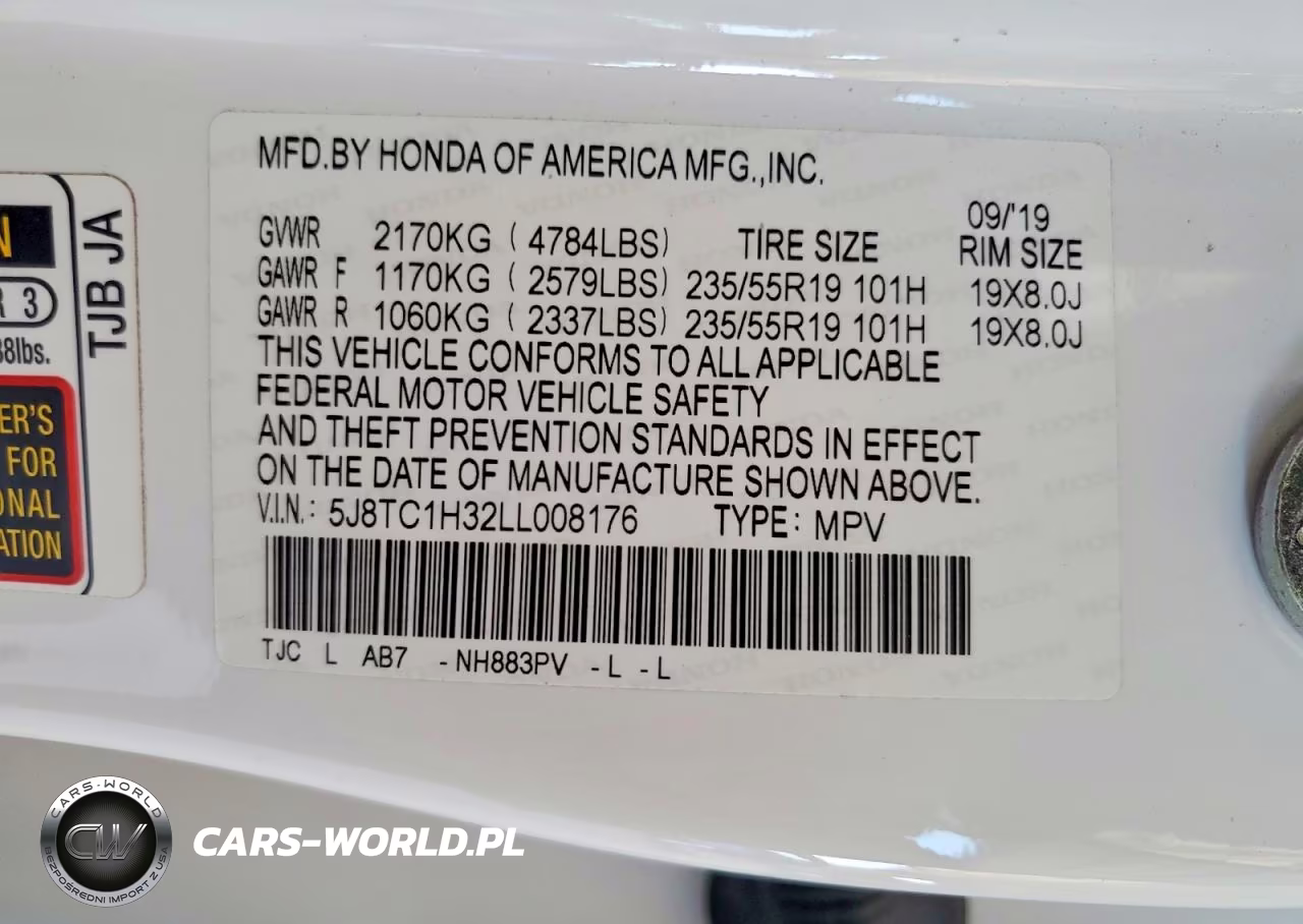 2020 Acura Rdx VIN:5J8TC1H32LL008176 - 13